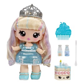 Yummiland Large Doll + Lipgloss Pet- Callie Birthday Cake, Age 4+