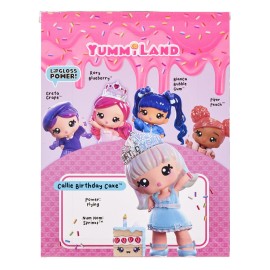 Yummiland Large Doll + Lipgloss Pet- Callie Birthday Cake, Age 4+