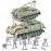MaozyHomie Army Tank and Army Men Toys Playset, 2pc 1:72 US Tank-4 Models & 10pc Toy Soldiers, Olive Drab Green WW2 Military Vehicle for Boys