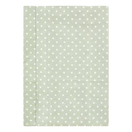 Hudson Baby Unisex Baby Cotton Flannel Burp Cloths, Purple Dainty Floral 4 Pack, One Size