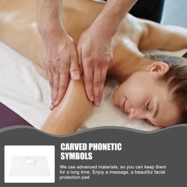 Ciieeo 10pcs Massage Table Towel Massage Pad Massage Table Cover Spa Bed Massage Cushion Massage Headrest Covers Massage Bed Coverlet Rest Barrier White Massage Chair Portable Satin Cloth