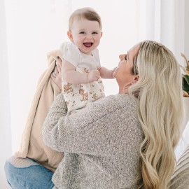 Konssy Muslin Baby Blankets for Girls Boys, 100% Cotton Crib Blanket for Baby Infant Toddler, Super Soft and Lightweight Nursery Blankets 40x36 (Deer)