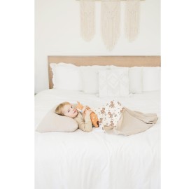 Konssy Muslin Baby Blankets for Girls Boys, 100% Cotton Crib Blanket for Baby Infant Toddler, Super Soft and Lightweight Nursery Blankets 40x36 (Deer)