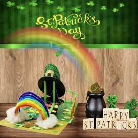 Vecacosic Leprechaun Trap Kit for Kids - 2 Sets DIY St Patrick\'s Day Leprechaun Trap Supplies to Make A Trap to Catch A Leprechaun, St Patricks Day Toys Gifts for Kids Classroom Activity