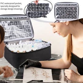 Tattoo Carrying Case Tattoo Supplies Organizer Tattoo Kit Box Case Tattoo Equipment Storage Bag Tattoo Travel Tattoo Storage Organizer for Tattoo Stencil Printer, Tattoo Ink, Tattoo Equipment