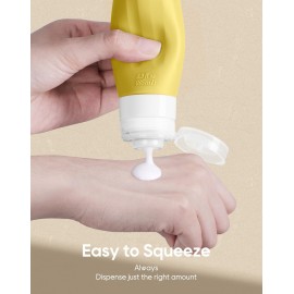 Morfone 16 Pack Silicone Travel Bottles Set for Toiletries TSA Approved Travel Containers Leakproof Squeezable Refillable Accessories 2oz 3oz for Shampoo Conditioner Lotion Liquids (Brown Yellow) Morfone 16 Pack Silicone Travel Bottles Set for Toiletries TSA Approved Travel Containers Leakproof Squeezable Refillable Accessories 2oz 3oz for Shampoo Conditioner Lotion Liquids (Brown Yellow)