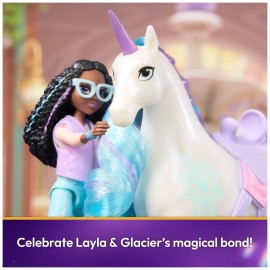 Unicorn Academy, Layla & Glacier with 2 Accessories & Hair Tool, Dolls & Unicorn Toys for Girls Ages 4 and up