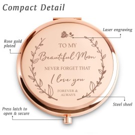 Mom Gifts from Daughter Son, Personalized Compact Mirror, Sentimental Mothers Day Birthday Gifts for Mom, Unique Present for Mother Parents Mom Gifts from Daughter Son, Personalized Compact Mirror, Sentimental Mothers Day Birthday Gifts for Mom, Unique Present for Mother Parents