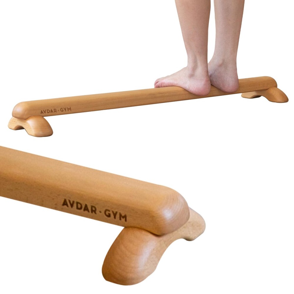 AVDAR Beechwood Balance Board - Enhance Balance, Strengthen Ankles & Feet, Alleviate Plantar Fasciitis | Safe Indoor/Outdoor Montessori Activity for Home Use