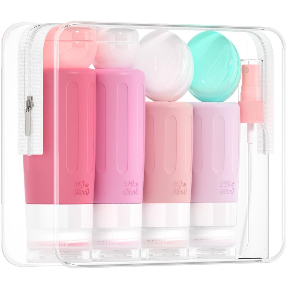 Morfone 16 Pack Travel Bottles Set for Toiletries, TSA Approved Travel Containers Leak Proof Silicone Squeezable Travel Accessories 2oz 3oz for Shampoo Conditioner Lotion Body Wash (BPA Free) Morfone 16 Pack Travel Bottles Set for Toiletries, TSA Approved Travel Containers Leak Proof Silicone Squeezable Travel Accessories 2oz 3oz for Shampoo Conditioner Lotion Body Wash (BPA Free)