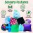 SENSORY4U Sensory Tiles Bag - 20 Textured Kids Sensory Toys for Tactile Exploration, Fine Motor Skills - Montessori Learning Kit for Autism, ADHD, and Special Needs - Soft Touch Bean Bag Tiles