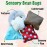SENSORY4U Sensory Tiles Bag - 20 Textured Kids Sensory Toys for Tactile Exploration, Fine Motor Skills - Montessori Learning Kit for Autism, ADHD, and Special Needs - Soft Touch Bean Bag Tiles