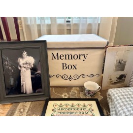 Pear Tree Essentials Memory Storage Box - Baby Keepsakes, Travel memories, Loved Ones Treasured Keepsakes.