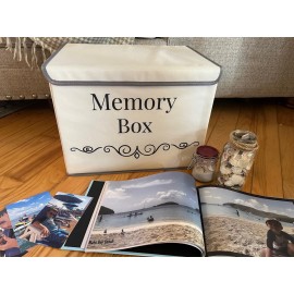 Pear Tree Essentials Memory Storage Box - Baby Keepsakes, Travel memories, Loved Ones Treasured Keepsakes.