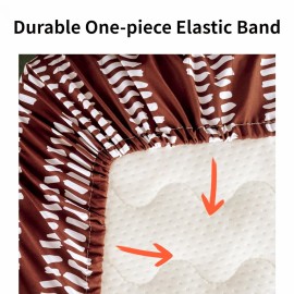 Fitted Baby Crib Sheets Set of 4, Unisex Crib Sheets for Boys Girls, Soft Neutral Crib Mattress Sheet, Breathable for Standard Crib and Toddler Mattress, 52 x 28 Inch (Bears and Jungle)