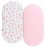 Bassinet Sheets Compatible with Dream On Me Traveler/Skylar/Seashell/Lotus Bassinet, INFANS, Maydolly and Evolur Stellar Bassinet, 2 Pack Fitted Sheets, 100% Jersey Knit Cotton, Floral and Pink