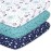 The Peanutshell 3-Pack Fitted Playard Sheets - Soft & Breathable Baby Boy or Girl Mini Crib Sheets, Pack N Play Mattress, Fits Standard Playard Pack Play Mattresses - Space