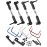 RCarmubWow Sway Bar Kit Upgrades Part for 1/16 E-Revo,Slash,RC Alloy Aluminum Front & Rear Wide Sway Bar Kit