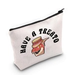 JXGZSO Funny RPG Gamer Gift Have A Treato Popper the Kobold Cosmetic Bag BG3 Inspired Makeup Bag