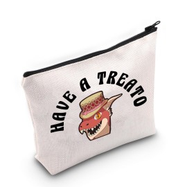 JXGZSO Funny RPG Gamer Gift Have A Treato Popper the Kobold Cosmetic Bag BG3 Inspired Makeup Bag
