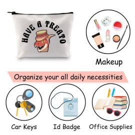 JXGZSO Funny RPG Gamer Gift Have A Treato Popper the Kobold Cosmetic Bag BG3 Inspired Makeup Bag