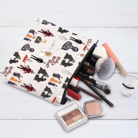 G2TUP Hungery Movie Cosmetic Bag Haymitch Abernathy Fan Gift Hunger Movie Characters Makeup Bag Birds & Snakes Merch (Real Or Not MG)