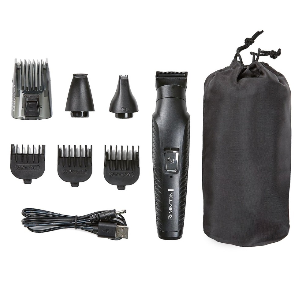 Remington All-in-One Groomer 10 Pcs. Grooming Kit with 16 Length and Style Settings, Up to 70 Minute Runtime for Premium Performance with Smooth Glide Comfort Remington All-in-One Groomer 10 Pcs. Grooming Kit with 16 Length and Style Settings, Up to 70 Minute Runtime for Premium Performance with Smooth Glide Comfort
