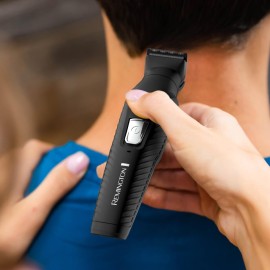 Remington All-in-One Groomer 10 Pcs. Grooming Kit with 16 Length and Style Settings, Up to 70 Minute Runtime for Premium Performance with Smooth Glide Comfort Remington All-in-One Groomer 10 Pcs. Grooming Kit with 16 Length and Style Settings, Up to 70 Minute Runtime for Premium Performance with Smooth Glide Comfort