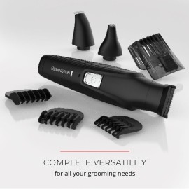 Remington All-in-One Groomer 10 Pcs. Grooming Kit with 16 Length and Style Settings, Up to 70 Minute Runtime for Premium Performance with Smooth Glide Comfort Remington All-in-One Groomer 10 Pcs. Grooming Kit with 16 Length and Style Settings, Up to 70 Minute Runtime for Premium Performance with Smooth Glide Comfort