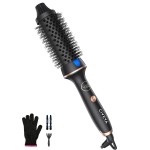 CIVEYA Thermal Brush for Blowout Look, 1 1/2 Inch Heated Round Brush Styler, Negative Ion Curling Iron