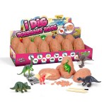 Whiriwhiri Dino Eggs Dig Kit, 12 Unique Fossil Eggs and Discover Dinosaur Excavation Tools Science STEM Digging Toy Gift Present for Boys Girls Age 6-12 Easter Egg Birthday Party, Playdates, Workshops