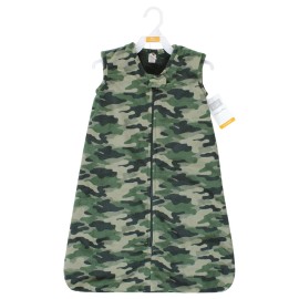 Hudson Baby Unisex Baby Plush Faux Fur Sleeping Bag, Wearable Blanket, Camo, 0-6 Months