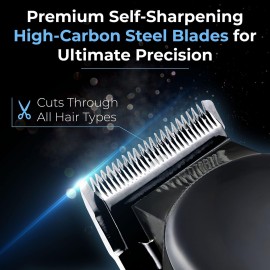 Mueller Ultragroom Professional Hair Clippers for Men with Colored Design, Hair Trimmer for Men, 12 Guide Combs, Trimmer for Hair, Beards, Head, Body, and Face Mueller Ultragroom Professional Hair Clippers for Men with Colored Design, Hair Trimmer for Men, 12 Guide Combs, Trimmer for Hair, Beards, Head, Body, and Face