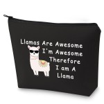BLUPARK Fun Llama Gift - Llama Makeup Bag for Lovers