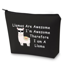 BLUPARK Fun Llama Gift - Llama Makeup Bag for Lovers