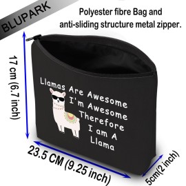 BLUPARK Fun Llama Gift - Llama Makeup Bag for Lovers
