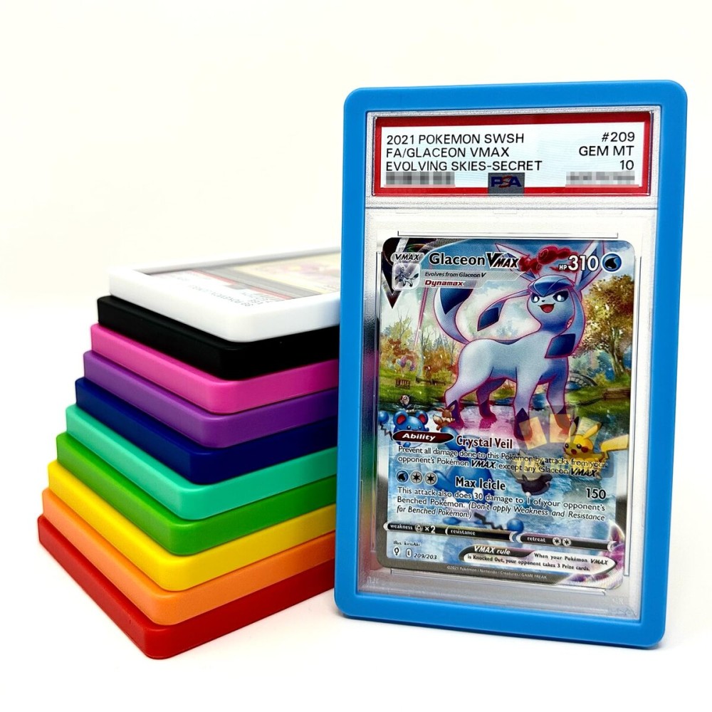 The Hobby Lair Bumper Guard for PSA Graded Cards ONLY | Shield Your Slabs! | Ultimate Edge Protector Bumper | 1 Pack Light Blue