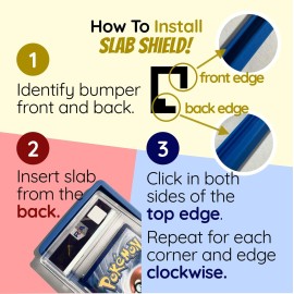 The Hobby Lair Bumper Guard for PSA Graded Cards ONLY | Shield Your Slabs! | Ultimate Edge Protector Bumper | 1 Pack Light Blue