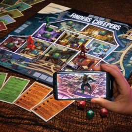 Micro Games of America Finders Creepers Board Game an App-Vanced Game - Hunt Digital Monsters with Your Phone, 2-4 Players, Ages 8+