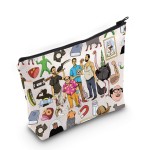 WZMPA IASIP Frank Cosmetic Bag Philadelphia Lover Gift Frank & Charlie & Dennis & Mac IASIP Zipper Bag IASIP Merch (fight milk)