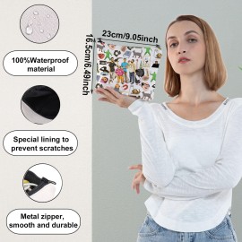 WZMPA IASIP Frank Cosmetic Bag Philadelphia Lover Gift Frank & Charlie & Dennis & Mac IASIP Zipper Bag IASIP Merch (fight milk)