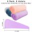 YHPDYL 3 Pack Microfiber Hair Towel Wrap for Women, Fast Drying Hair Turban with Button, Anti-Frizz Large Hair Towel for All Hair Styles, Soft & Absorbent Hair Drying Towel(Bule,Purple,Orange)