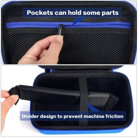 Case Compatible with Ufree/for AngFan/for Suprent/for GLAKER/for Romanda Professional Hair Clippers, Beard Trimmer Grooming Storage Holder for Cordless Barber & Trimmers Set (Box Only) -Blue