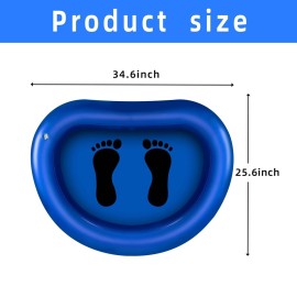 Tlswshsy Inflatable Pool Foot Bath Basin - Foot Soaking Bath Basin for Swimming Pool Clean Feet- Foot Wash Bath Tub for Pool Entry Ladder, Home Spa Treatment (1, Blue)