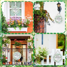 Baby Sleeping Sign for Front Door, Do Not Knock or Ring Doorbell Door Decorations, Wooden Hanging Sign for Farmhouse Porch Nursery, Greenery Wood Door Hanger for Outdoor, Kids Room Wall Decor -40