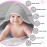 8 Pack Baby Bath Towels and Wash Cloth Set Muslin Hooded Soft 100% Cotton Baby Hooded Bath Towel Absorbent Towels Cloths for Babies, Infant, Toddler and Kids Newborn(Gray Series)