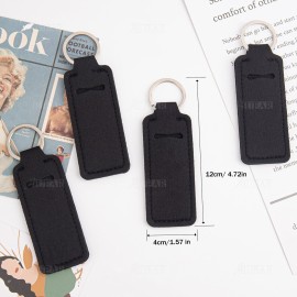 AUEAR, 10 Pack Lip Balm Sleeves Lipstick Holder Chapstick Keychain Holders Gloss for Women and Girls