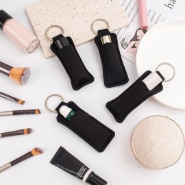 AUEAR, 10 Pack Lip Balm Sleeves Lipstick Holder Chapstick Keychain Holders Gloss for Women and Girls