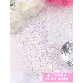 EBANKU Shiny Nail Table Mat, Hand Rest Pad for Manicure, Washable Portable Cushion Pillow, Salon Practice Hand Holder