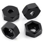 MORLORDY 4Pcs 8mm to 12mm Wheel Hex Hubs Adapter Big Wheel Conversion Kit for Losi Mini-T 2.0 & Mini-B 1/16 1/18 RC Off-Road Car Truck